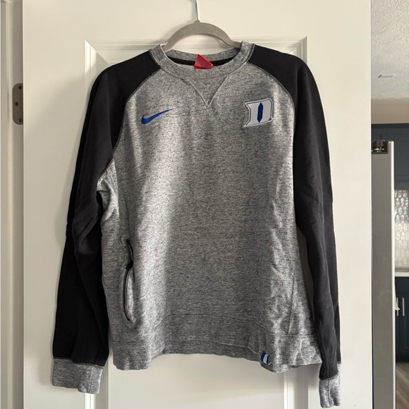 Duke University Nike Gray and Black sweatshirt size large - Picture 1 of 3